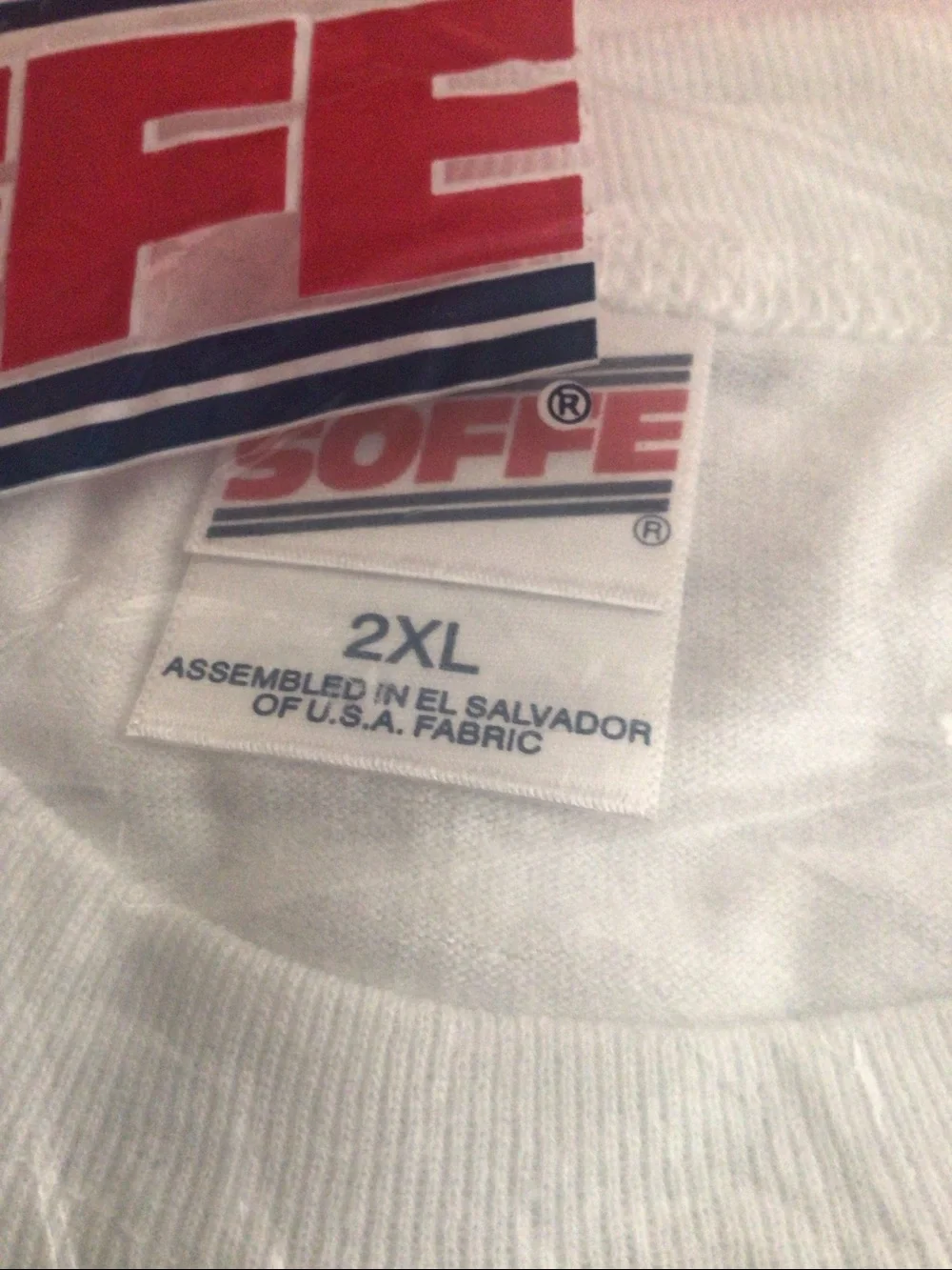 Soffe 3-Pack White Military Tees 50/50 vintage NWT 2XL